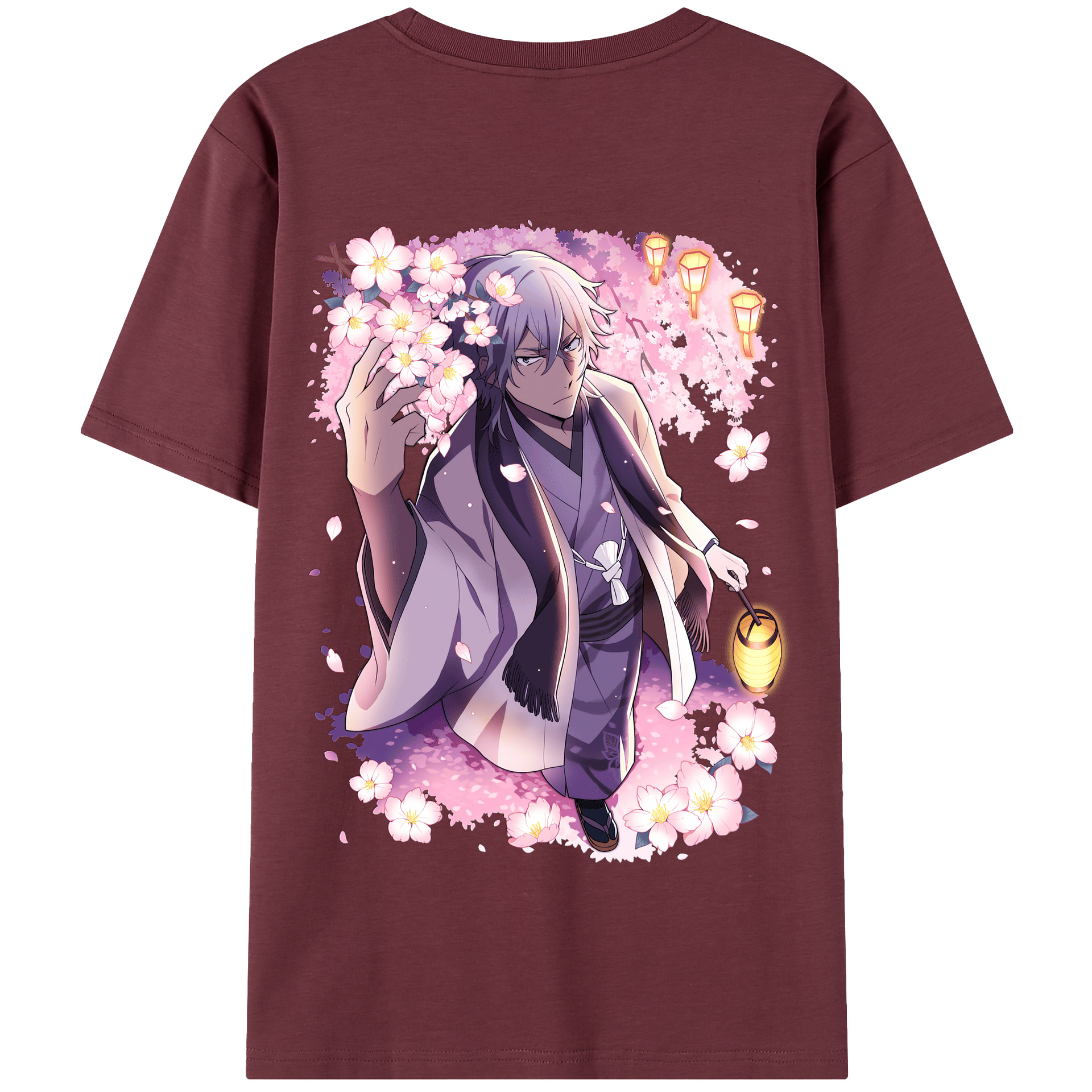 （画像用） 文豪ストレイドッグス Bungo Stray Dogs 綿100％半袖Tシャツ（背面プリント）